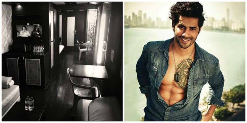 varun dhawan vanity van interior