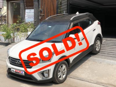 Hyundai White Creta 1.6 SX+ Automatic, 2015/DEC, Diesel | Top Model & 1st Owner