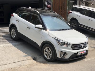 Hyundai White Creta 1.6 SX+ Automatic, 2015/DEC, Diesel | Top Model & 1st Owner