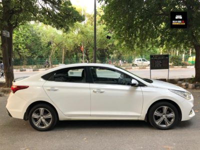 White Verna 1.6 SX CRDI AUTOMATIC 2018 | 1st Owner | 40,000 KMs Only | SUNROOF – By DelhiCars.net