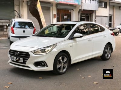 White Verna 1.6 SX CRDI AUTOMATIC 2018 | 1st Owner | 40,000 KMs Only | SUNROOF – By DelhiCars.net