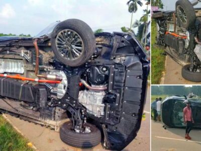 1 Crore Rs. Toyota Vellfire Accident in Karnataka