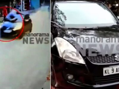 Kerala Man’s Car Seized For Speeding & Climbing On Bonnet